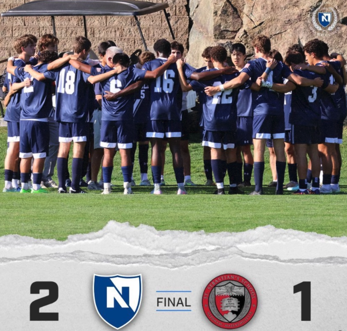 Final Score for Nobles vs. St. Sebastian's Game