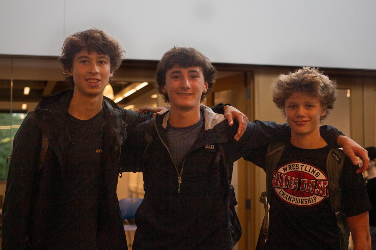 Left to right: Lucas Cornwell (Class III), Anders Lewis (Class III), and Luciano Fiutak (Class IV)