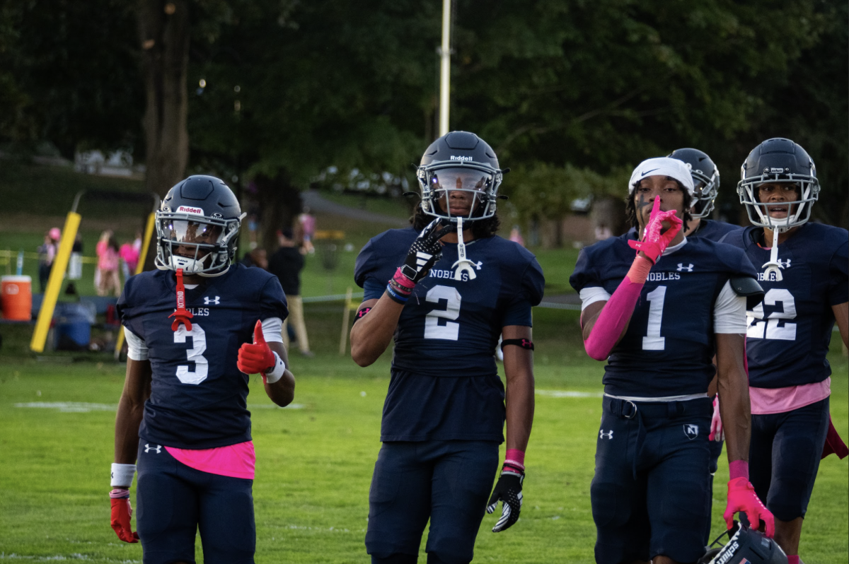 From left to right: Braylen Jenkins (Class II), Nate Pichardo (Class II), Will Owens (Class III), Carson Hayden (Class II) before Friday's game