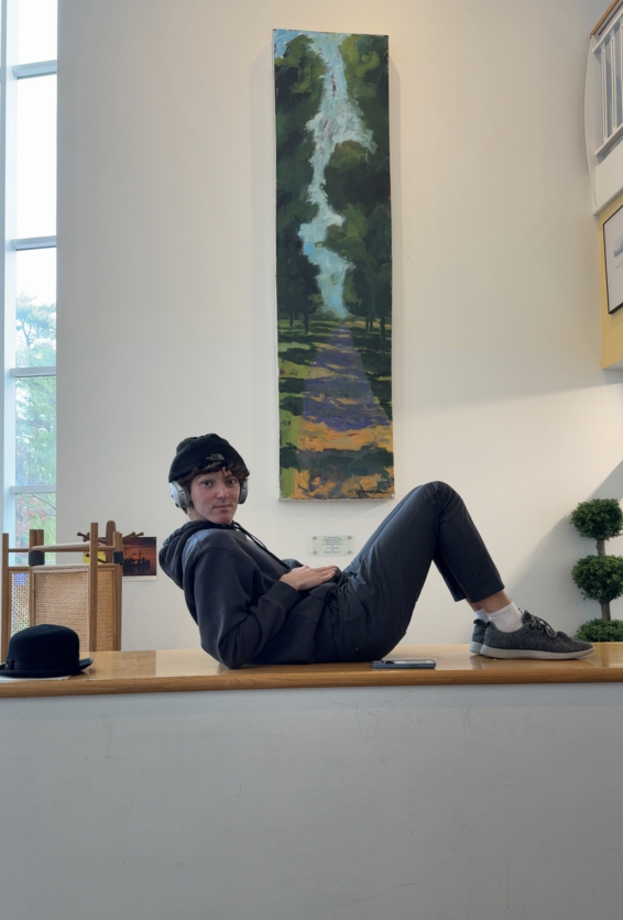 Student Life Council (SLC) Ben Gelber (Class I) watching over the student body