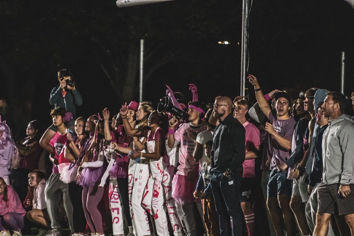 The electric feel in the student section during Friday Night Lights 2025.
