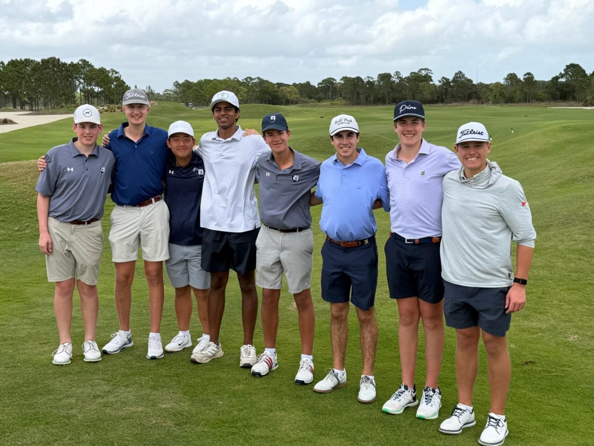 The golf team during their team trip to Florida in March