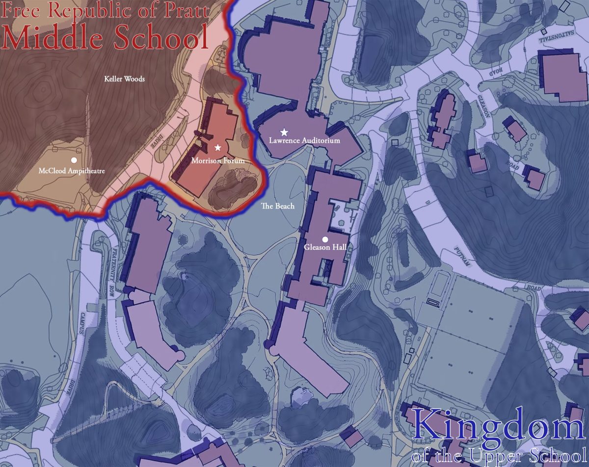 A graphic depicting the independence of the Middle School from the Upper School